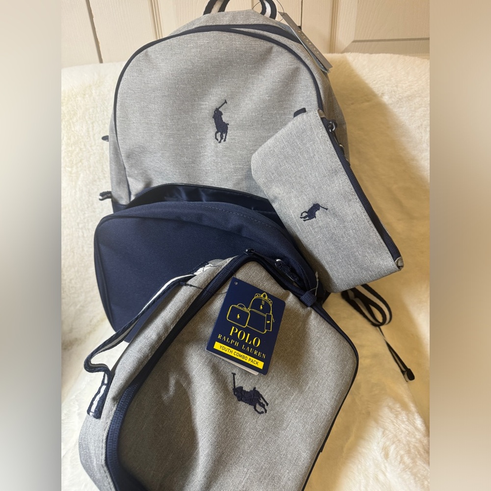 Polo Ralph Lauren polos Color-Blocked Backpack & Lunch Tote Set NWT - Picture 6 of 10